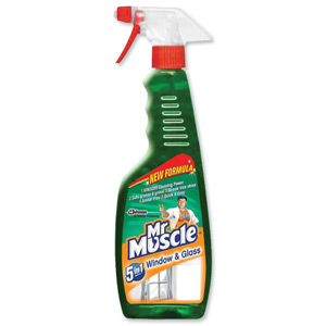 Mr Muscle Window and Glass Cleaner Spray Bottle 5 in 1 500ml Ref 88715
