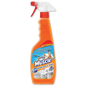 Mr Muscle Bathroom Cleaner Spray Bottle 5 in 1 500ml Ref 97992