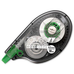 Tombow Mono Correction Tape in Clear Roller Case 4mmx10m Ref CT-YT4 [Pack 10]