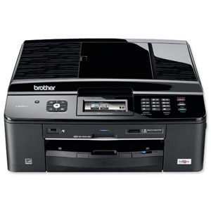 Brother Network Inkjet Multi-Function A4 Printer Print Copy Fax and Scan Ref MFC-J825DW