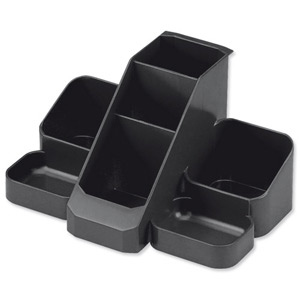 Avery Basics Desk Tidy 7 Compartments W164xD116xH85mm Black Ref 1137BLK