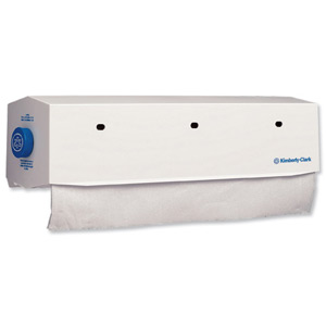 Kimberley-Clark Wypall Wiper Roll Dispenser White Ref 7056