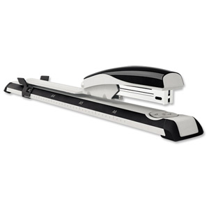 Leitz 5560 Long Arm Stapler Black and Grey