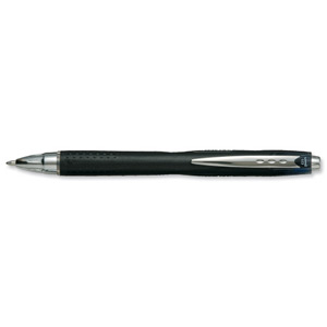 Uni-ball Jetstream RT Rollerball Pen Retractable 1.0mm Tip 0.45mm Line Black Ref 9008020 [Pack 12]