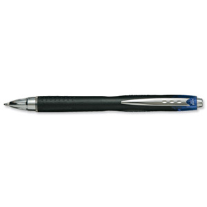 Uni-ball Jetstream RT Rollerball Pen Retractable 1.0mm Tip 0.45mm Line Blue Ref 9008021 [Pack 12]