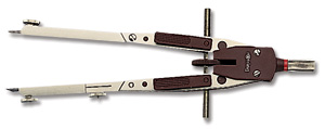 Rotring Master Bow Compass 2 Hinged Legs Maximum Circles 400mm Shank 4.0mm Length 170mm Ref S0214470
