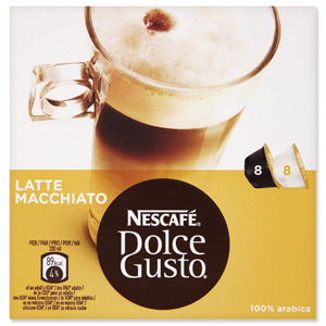 Nescafe Latte for Nescafe Dolce Gusto Machine 24 Drinks Ref 12019858 [Packed 48]