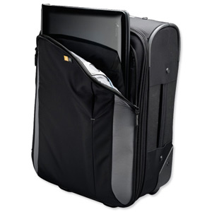 Case Logic Travel Case Overnight with Detachable 16in Laptop Sleeve Black and Grey Ref VTU118