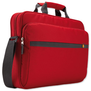 Case Logic Laptop Attache Case Slim with Shoulder Strap Capacity 16in Red Ref ENA116R
