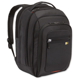 Case Logic Corporate Laptop Backpack Nylon Padded Capacity 16in Black Ref ZLB116