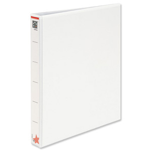 5 Star Presentation Ring Binder PVC 4 D-Ring 25mm Size A4 White [Pack 5]