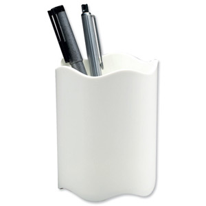 Durable Trend Pen Pot Plastic White Ref 1701235010