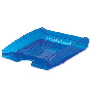 Durable Trend Letter Tray Plastic A4 - C4 Translucent Blue Ref 1701626540