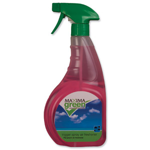 Maxima Green Air Freshener Trigger Spray Environmentally Friendly 750ml Ref VSEMAXT15G [Pack 2]