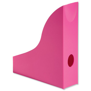 Durable Vivid Magazine Rack Plastic with Thumb Hole A4 Dark Pink Ref 1701711034