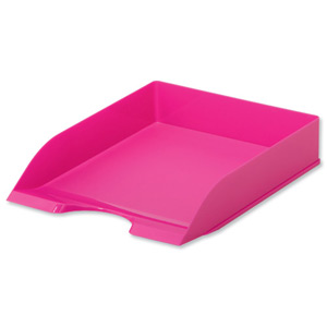 Durable Vivid Letter Tray Plastic A4 - C4 Dark Pink Ref 1701672034