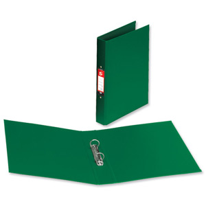 5 Star Ring Binder PVC 2 O-Ring Size 25mm A4 Green [Pack 10]