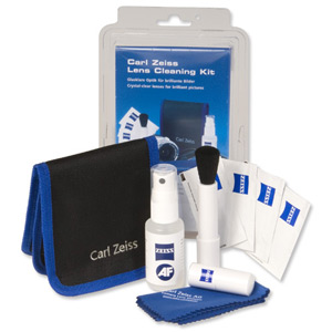 AF Carl Zeiss Camera Cleaning Kit of Brush Lens Cloth and Moist Cloths and Cleaning Fluid 30ml Ref CLCK00