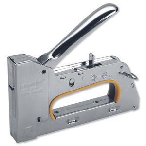 Rapid R33 ERGO Gun Tacker Heavyweight Steel Takes Staples 13/6-8-10-14mm Chrome Ident: 309J