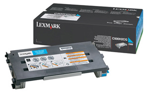 Lexmark Laser Toner Cartridge Cyan Ref C500H2CG