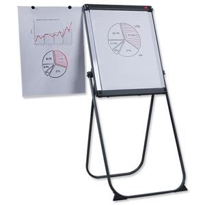 Nobo Executive Scirocco Flipchart Swivel Easel with Extending Display Arms H100-1750mm Ref 33033688