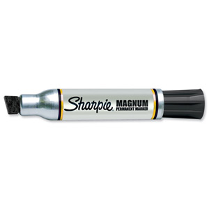 Sharpie Magnum Permanent Marker Pen Chisel Tip Black Ref S0811310