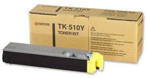 Kyocera TK-510Y Laser Toner Cartridge Page Life 8000pp Yellow Ref 1T02F3AEU0 Ident: 821R