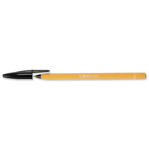 Bic Orange Ball Pen 0.8mm Tip 0.2mm Line Black Ref 1199110114 [Pack 20]