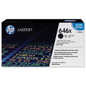 Hewlett Packard [HP] No. 646X Laser Toner Cartridge High Yield Page Life 17000pp Black Ref CE264X