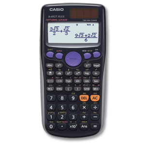 Casio Calculator Scientific Solar and Battery TwinLine Natural Textbook Display 10+2 Digit Ref FX85GT
