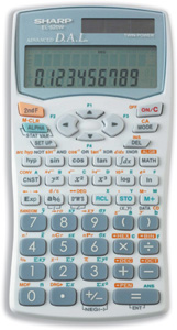 Sharp Calculator Scientific Battery-power 10 plus2 Digit 238 Functions 80x155x13mm Ref EL520WB