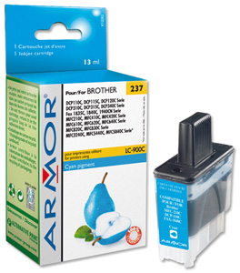 Armor Compatible Fax Inkjet Cartridge Page Life 500pp Cyan [Brother LC900C Equivalent] Ref K12263