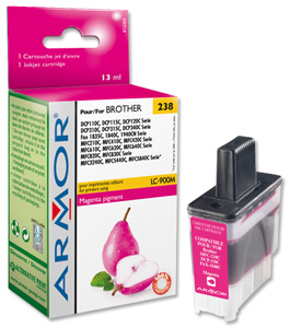 Armor Compatible Fax Inkjet Cartridge Page Life 500pp Magenta [Brother LC900M Equivalent] Ref K12264