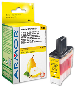 Armor Compatible Fax Inkjet Cartridge Page Life 500pp Yellow [Brother LC900Y Equivalent] Ref K12265