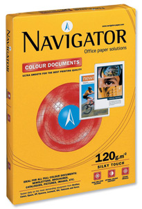 Navigator Colour Documents Paper Ultra Smooth 120gsm A4 White Ref NCD1200009 [250 Sheets]