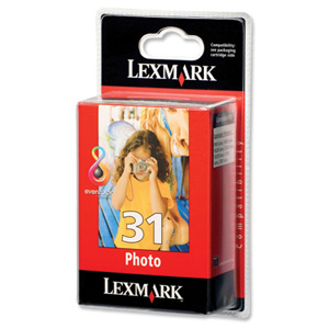 Lexmark No. 31 Inkjet Cartridge Page Life 135pp Black Ref 18C0031E