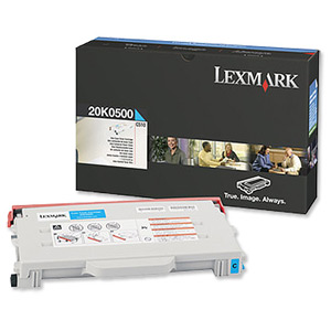 Lexmark Laser Toner Cartridge Page Life 3000pp Cyan [for C510] Ref 20K0500