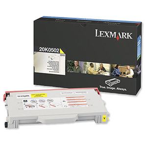 Lexmark Laser Toner Cartridge Page Life 3000pp Yellow [for C510] Ref 20K0502