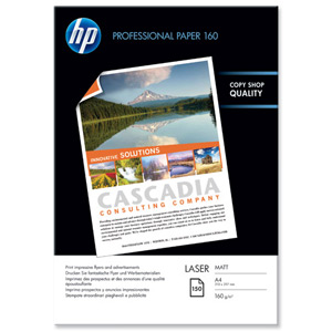 Hewlett Packard [HP] Laser Paper Matt 160gsm A4 Ref Q6544A [150 Sheets]