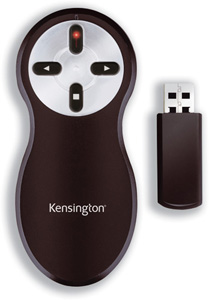 Kensington Remote Control for Presentations Wireless USB Receiver Range 20m Ref 33374EU