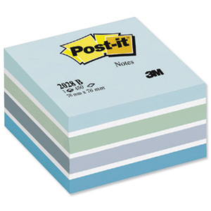Post-it Note Cube Pad of 450 Sheets 76x76mm Pastel Blue Ref 2028B