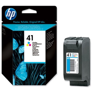 Hewlett Packard [HP] No. 41A Inkjet Cartridge 40. 5ml Tri-colour Ref 51641AE