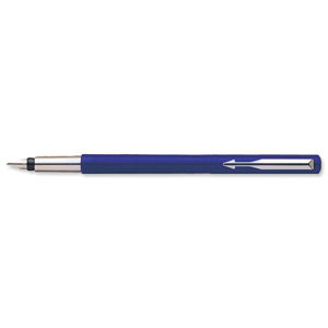 Parker Vector Standard Fountain Pen Durable with Stainless Steel Nib and Trim Blue Ref S0705330