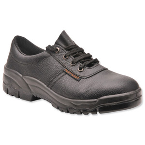 Portwest S1P Safety Shoes Steel Toecap Buffalo Leather Energy-absorbant Heel Size 7 Ref FW14SIZE7