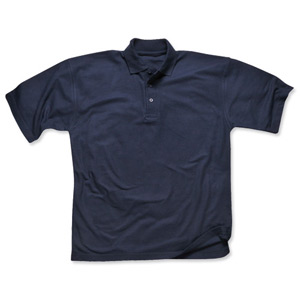 Portwest Polo Shirt Polyester & Cotton Rib-knitted Collar Navy Medium Ref B210NAVYMED