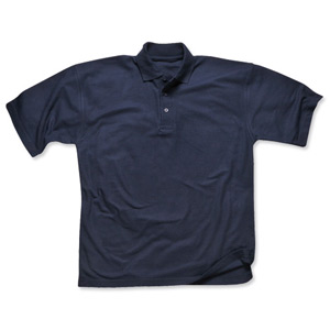 Portwest Polo Shirt Polyester & Cotton Rib-knitted Collar Navy Large Ref B210NAVYLGE