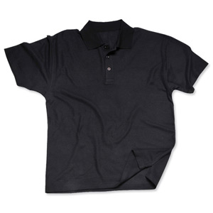 Portwest Polo Shirt Polyester & Cotton Rib-knitted Collar Black Large Ref B210BLKLGE