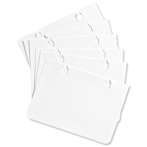 Refill Cards for Indexing Units A7 White [Pack 100]
