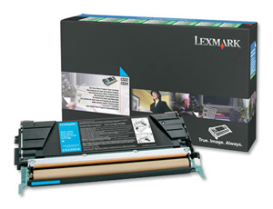 Lexmark Laser Toner Cartridge Return Program Page Life 3000pp Cyan Ref C5220CS Ident: 825B