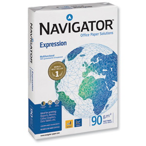 Navigator Expression Inkjet Paper Extra Smooth Ream-Wrapped 90gsm A4 White Ref NEX0900024 [500 Sheets]